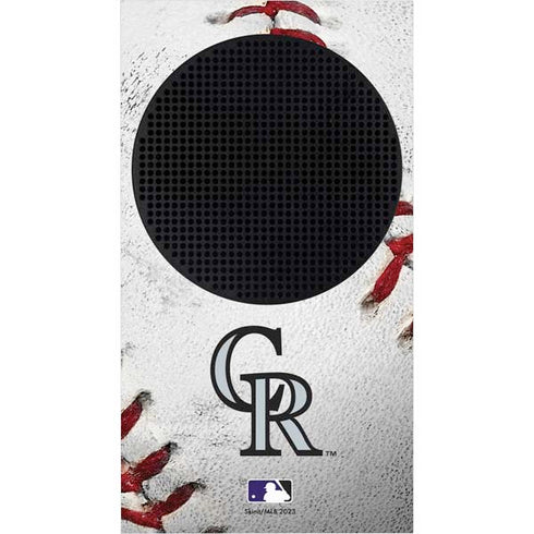 MLB Colorado Rockies Game Ball Xbox Series S Console Skin
